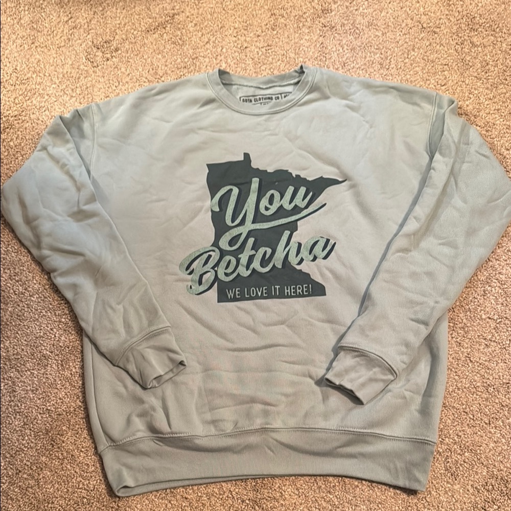 Unisex Dusty Blue/Teal SOTA sweatshirt - size S - new with tags!